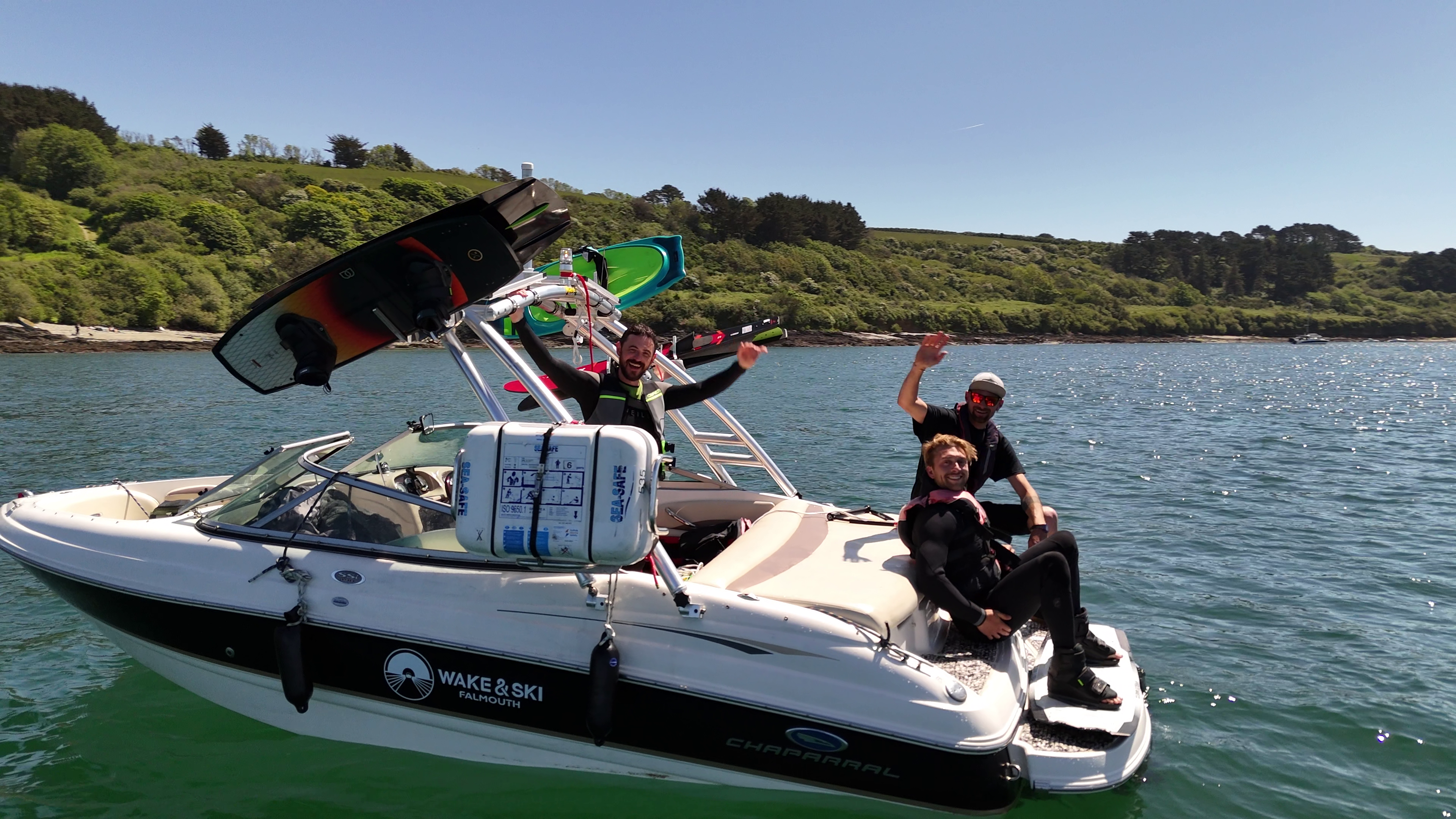 Wakeboarding and waterskiing with Falmouth Ski and Wake