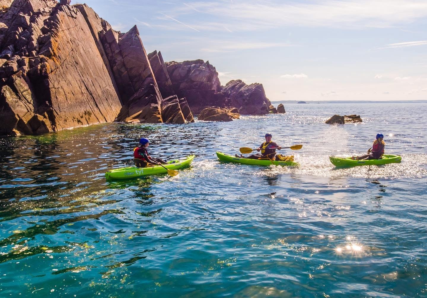 Sea Kayaking in Pembrokeshire Wales with TYF Adventure